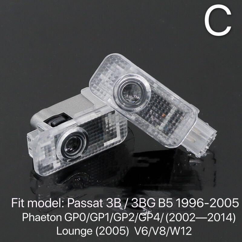 Volkswagen Door lights R Logo Nr. 149 ( quantity 1 = 2 logo film / 2 door lights)