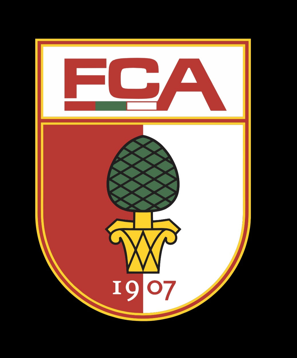 Football CLUB FC Augsburg Logo Nr.258 (quantity 1 = 2 Logo Films /2 door lights)