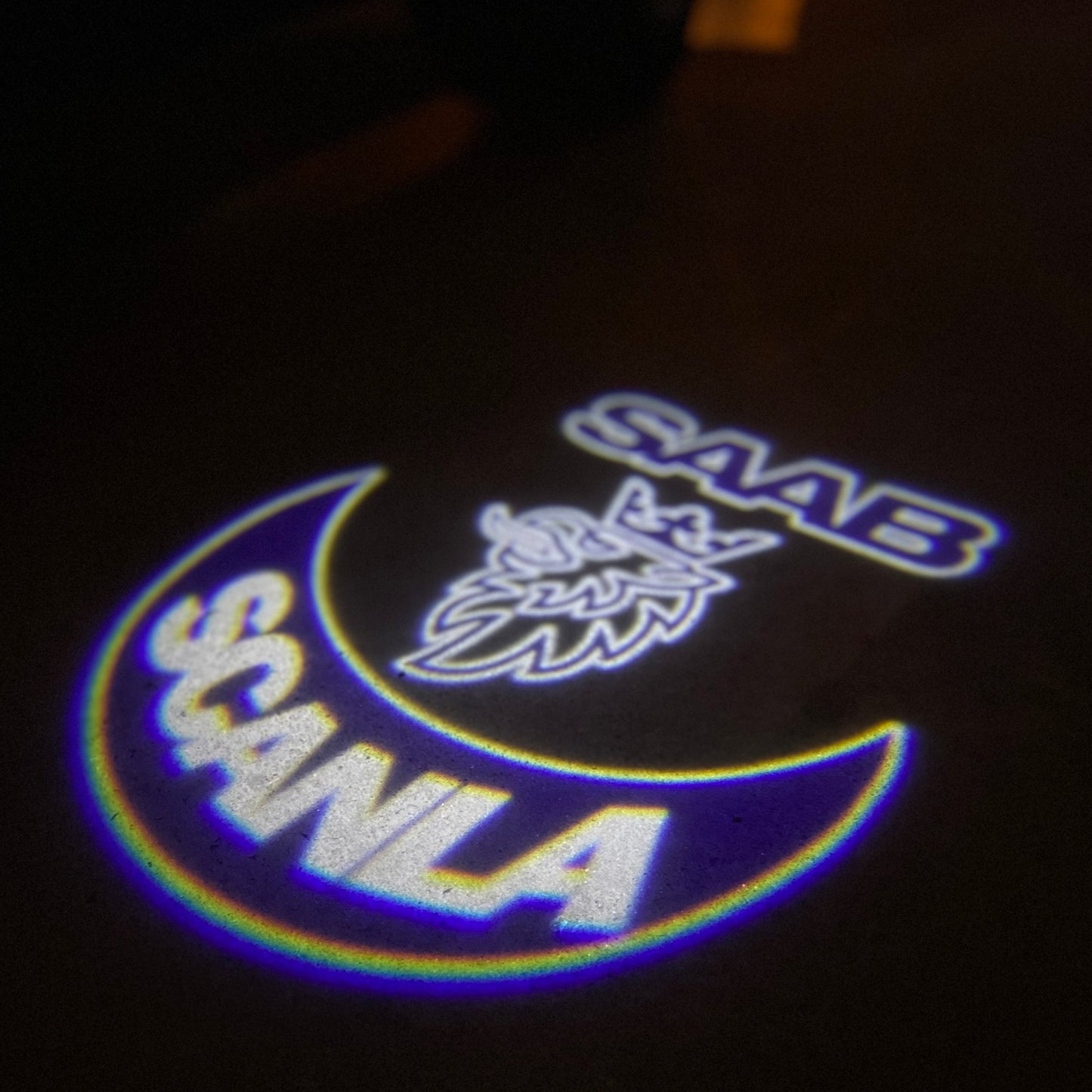 SAAB Original LOGO PROJECROTR LIGHTS Nr.2512 (quantity 1 = 1 sets/2 door lights)