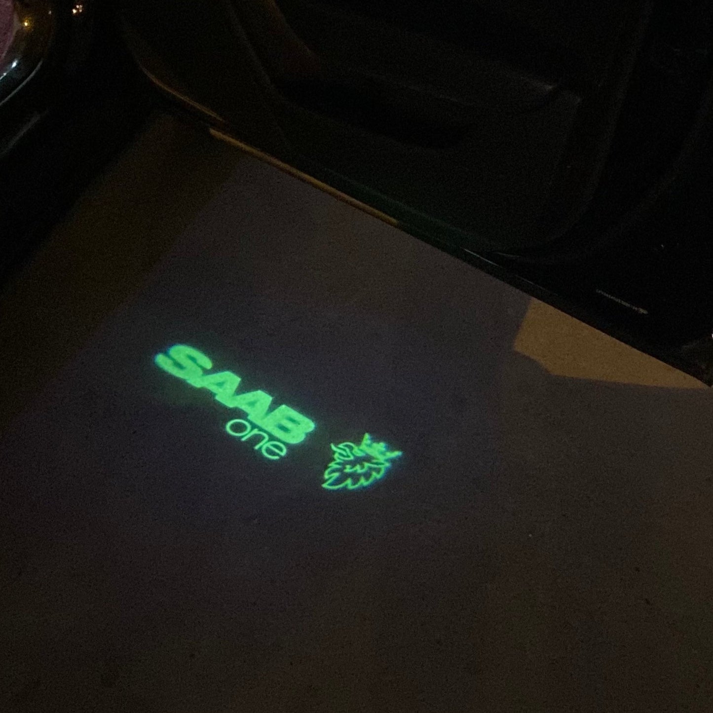 SAAB Original LOGO PROJECROTR LIGHTS Nr.2503 (quantity 1 = 1 sets/2 door lights)