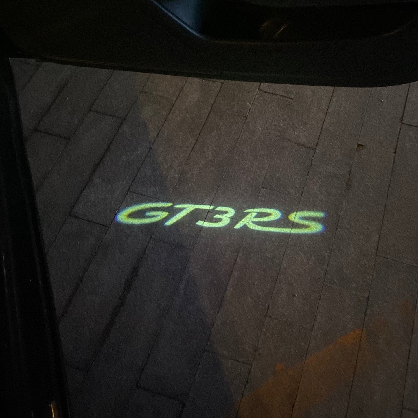 PORSCHE GT LOGO PROJECTOT LIGHTS Nr.8101 (quantity 1 = 2 Logo Film / 2 door lights)