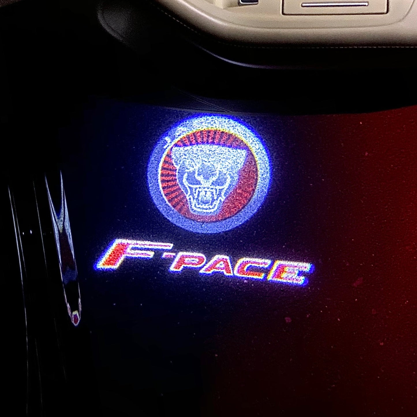 JAGUAR F PACE LOGO PROJECROTR LIGHTS Nr.132 (quantity 1 = 1 sets/2 door lights)
