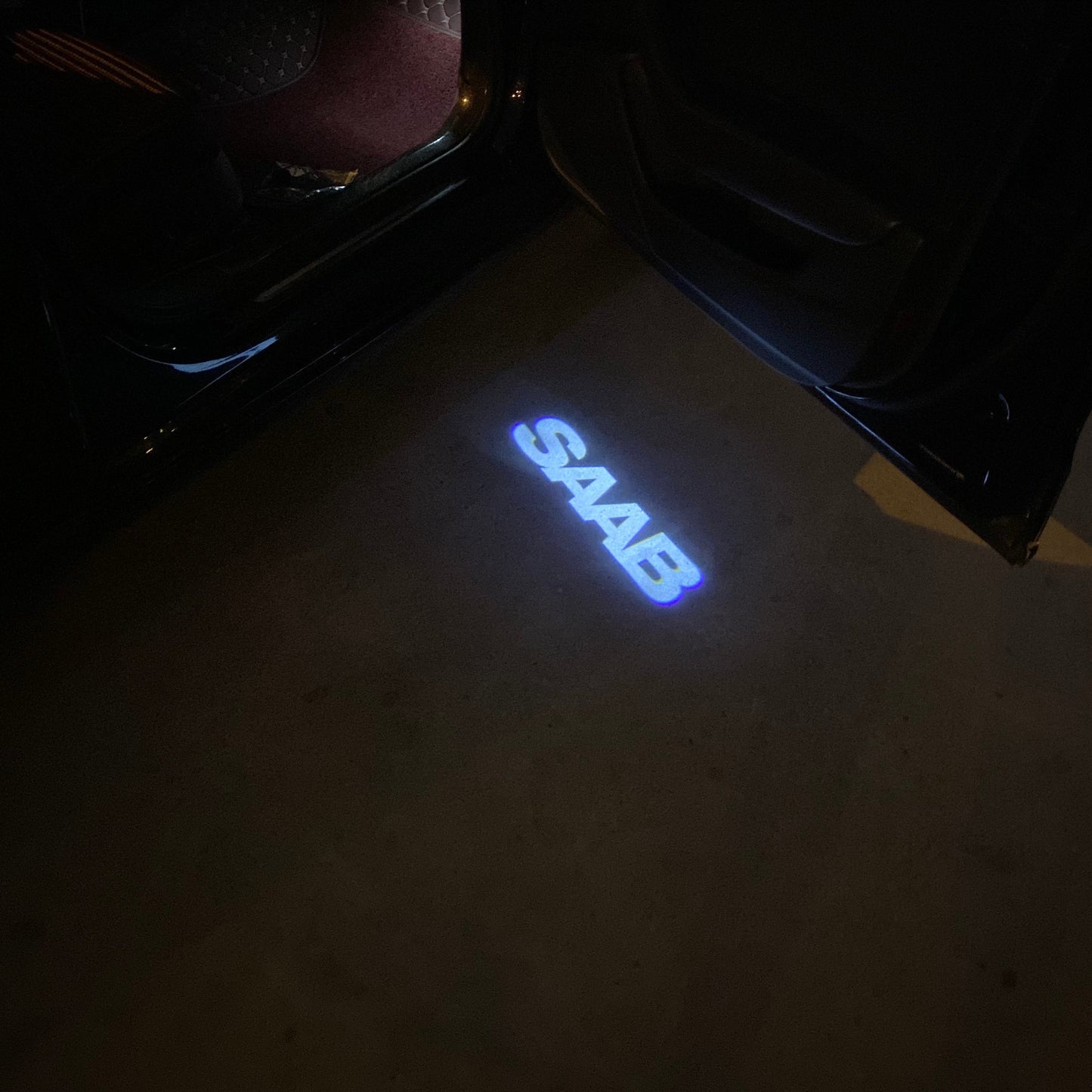 SAAB Original LOGO PROJECROTR LIGHTS Nr.2508 (quantity 1 = 1 sets/2 door lights)