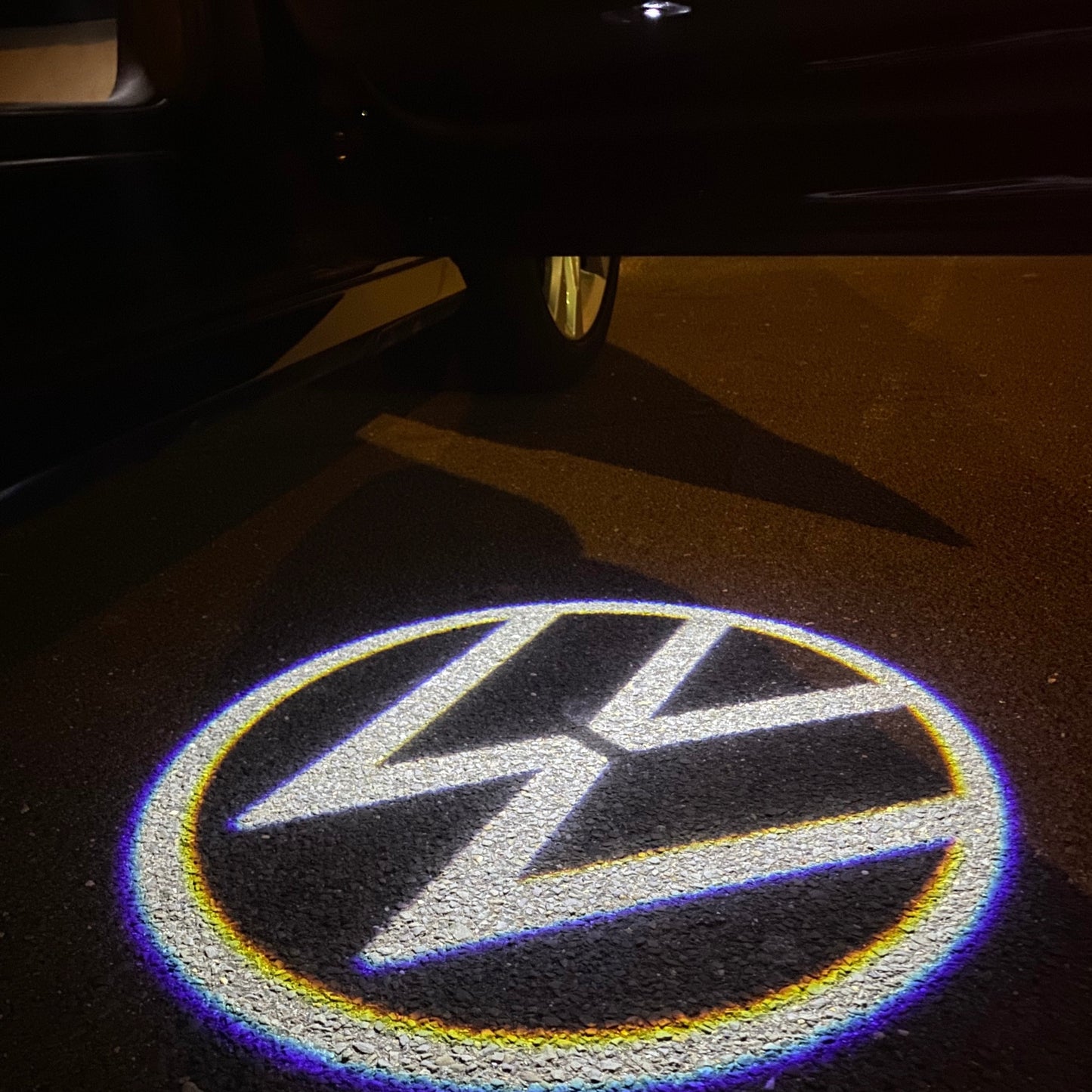 Volkswagen Door lights Original Logo Nr. 162 ( quantity 1 = 2 logo film / 2 door lights)