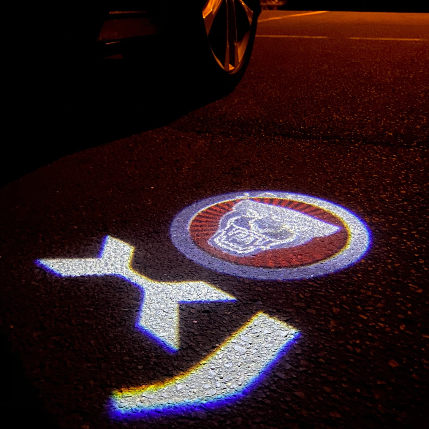 JAGUAR X J LOGO PROJECROTR LIGHTS Nr.100 (quantity 1 = 1 sets/2 door lights)