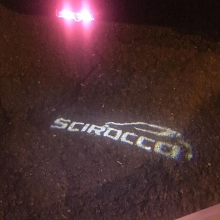 Volkswagen Door lights SCIROCCO Logo Nr. 63 (quantity 1 = 2 Logo Films /2 door lights)