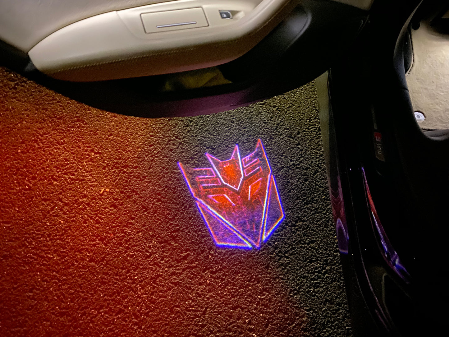 Transformers Logo door lights Nr.263 (quantity 1 = 2 Logo Films /2 door lights)Movie Series Logo