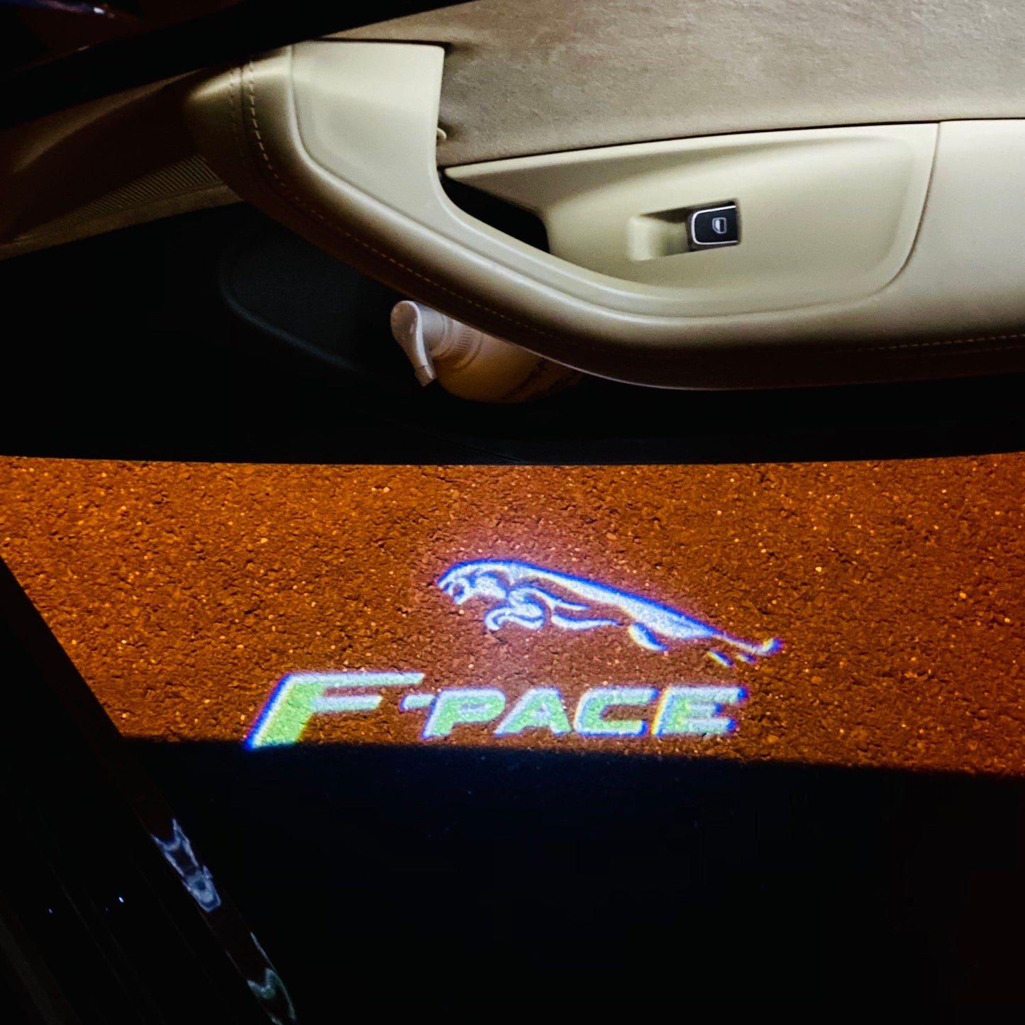 JAGUAR F PACE LOGO PROJECROTR LIGHTS Nr.129 (quantity 1 = 1 sets/2 door lights