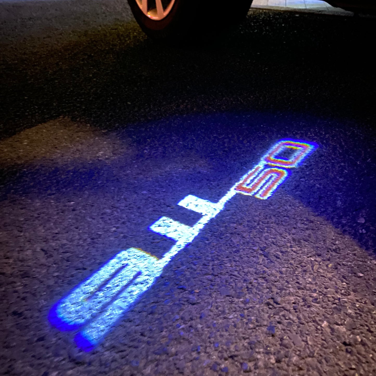 PORSCHE 911 LOGO PROJECTOT LIGHTS Nr.46 (quantity 1 = 2 Logo Film / 2 door lights)
