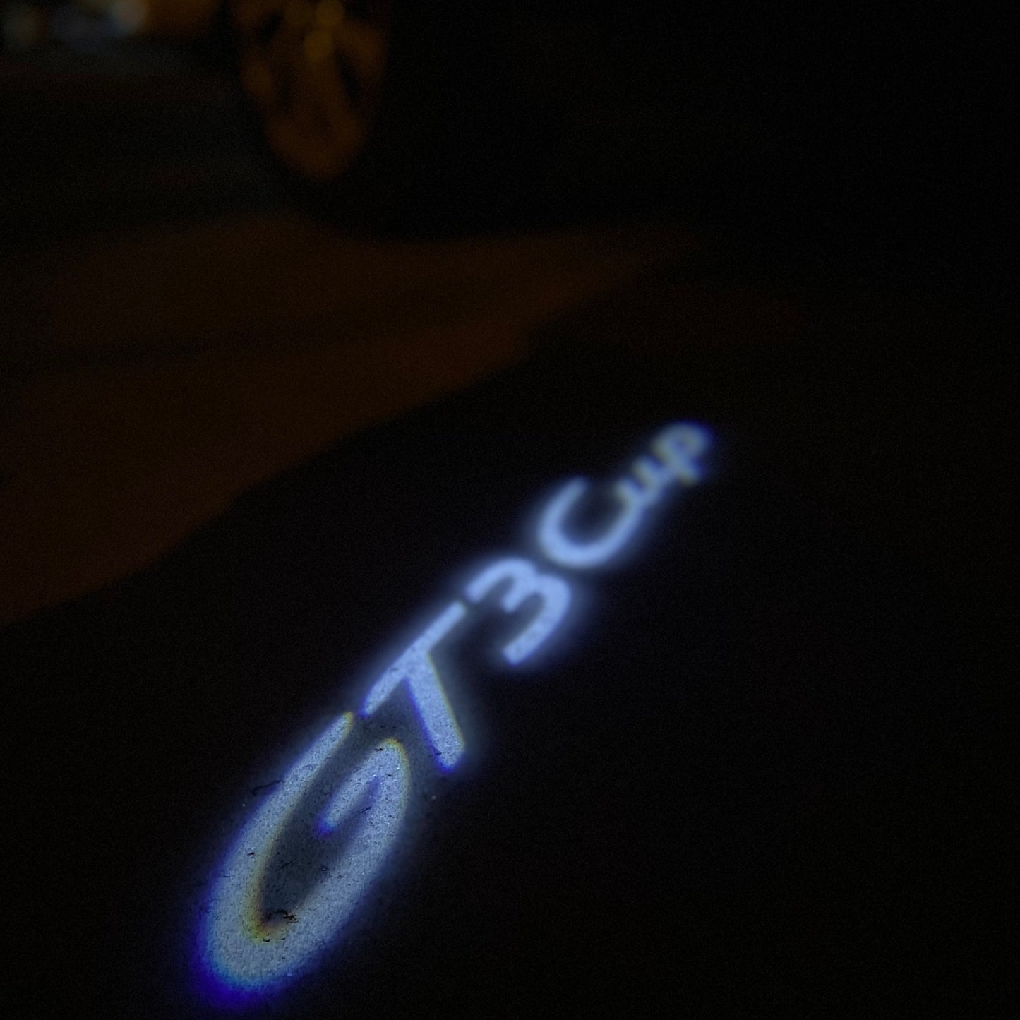 PORSCHE GT LOGO PROJECTOT LIGHTS Nr.8096 (quantity 1 = 2 Logo Film / 2 door lights)