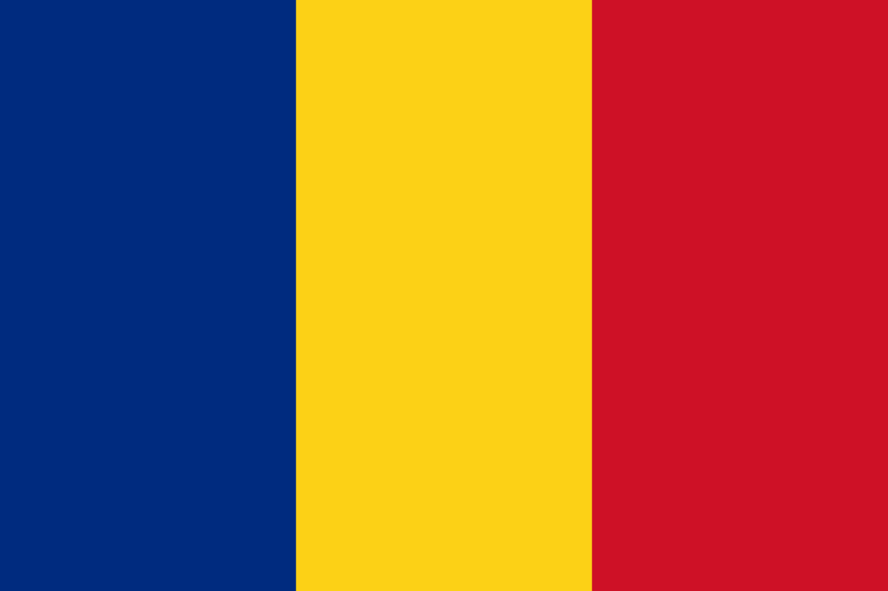 România National Flag logo door lights (quantity 1 = 1 sets / 2 logo film / Can replace of lights other logos )