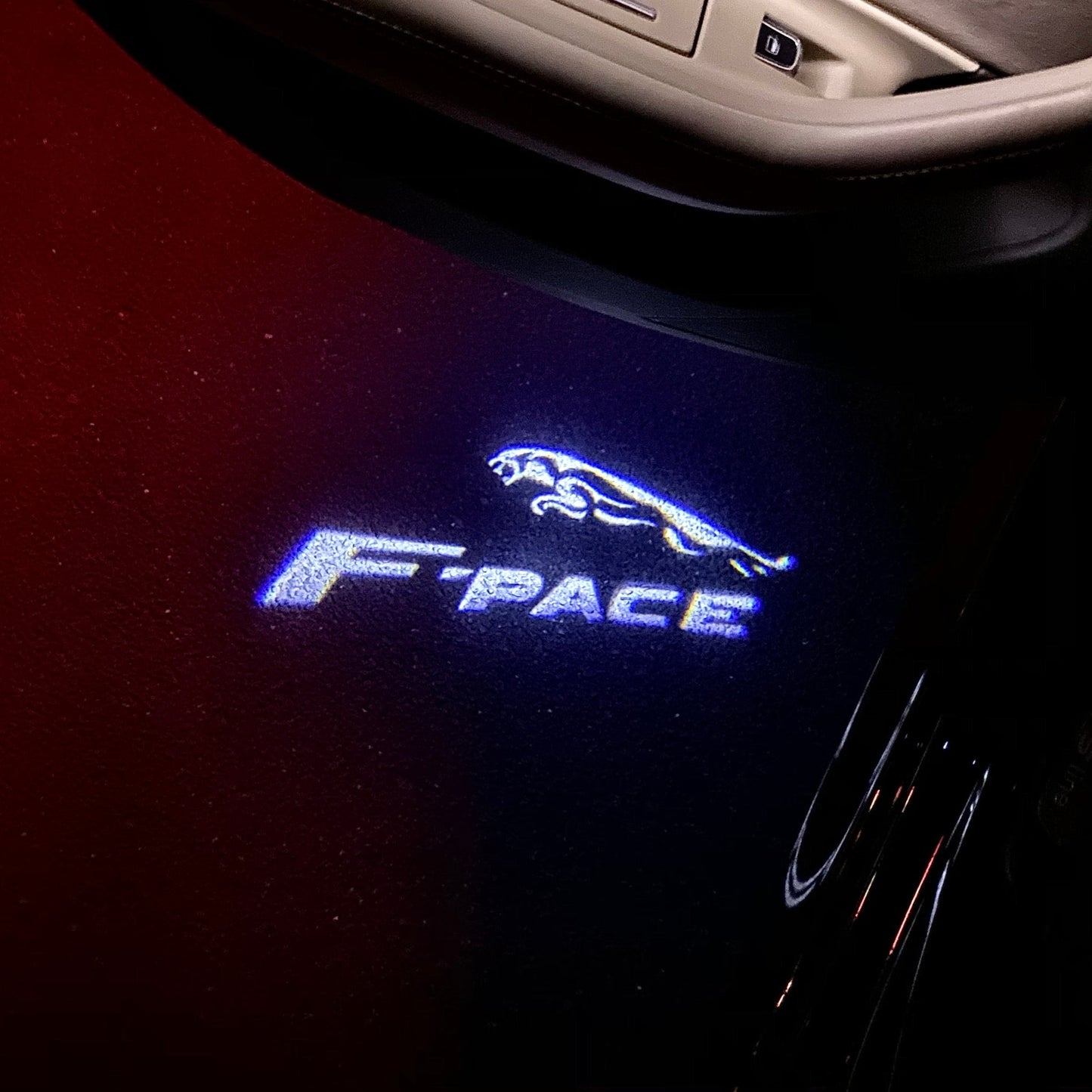 JAGUAR F PACE LOGO PROJECROTR LIGHTS Nr.112 (quantity 1 = 1 sets/2 door lights)
