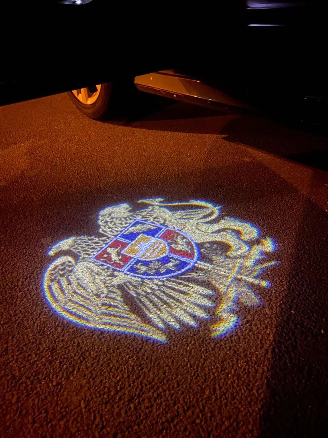 Armenia Հայաստանի Հանրապետություն National Flag logo (quantity 1 = 1 sets / 2 logo film / Can replace of lights other logos )