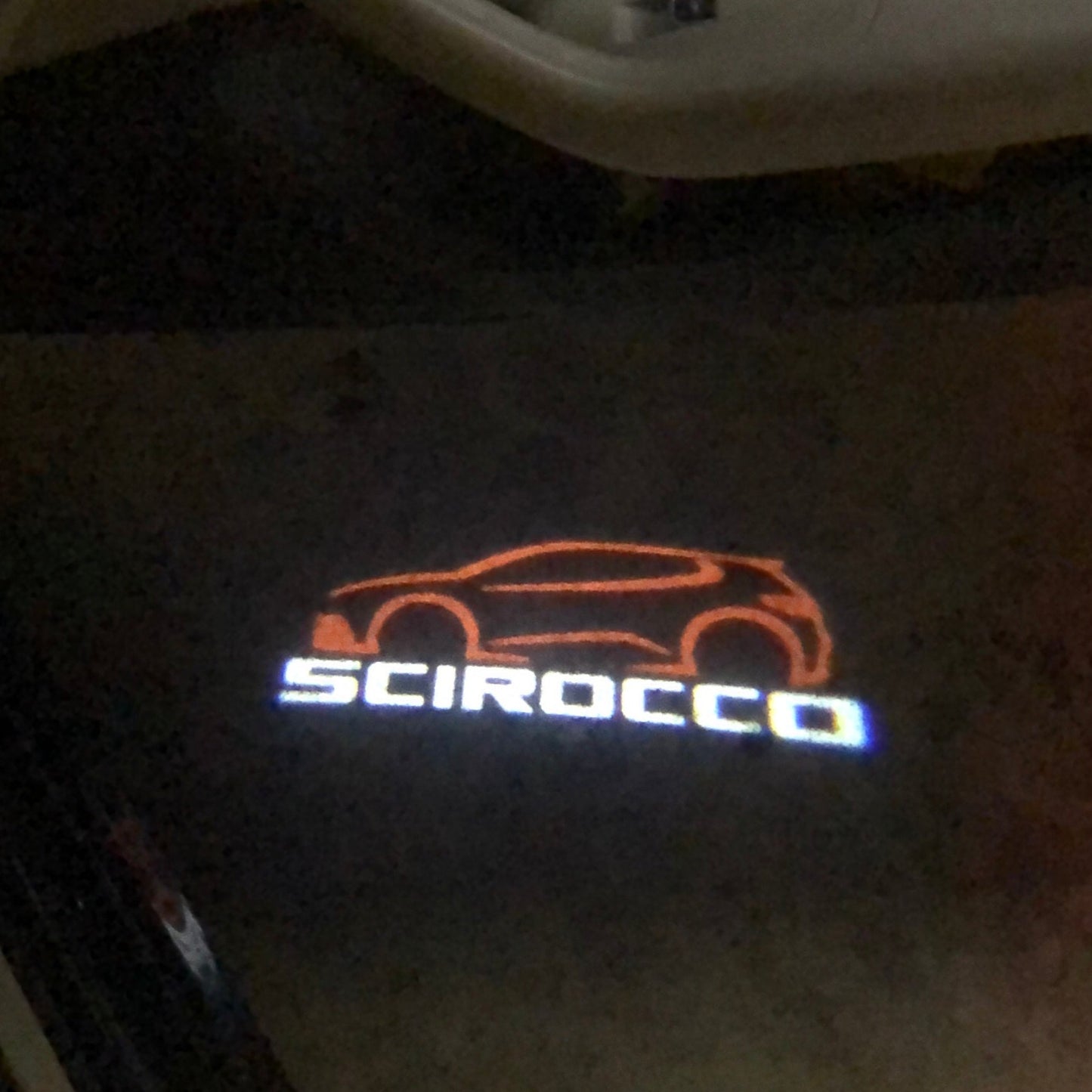 Volkswagen Door lights SCIROCCO Logo Nr. 145 (quantity 1 = 2 Logo Films /2 door lights)