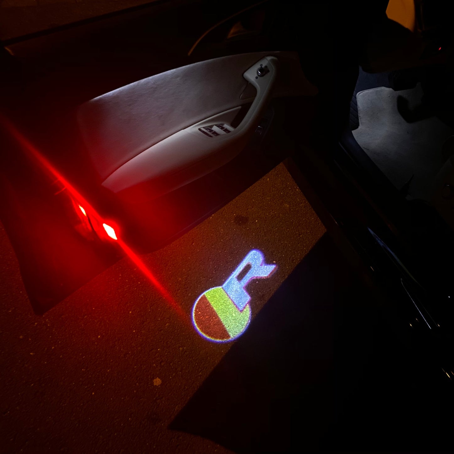 JAGUAR R LOGO PROJECROTR LIGHTS Nr.42 (quantity 1 = 1 sets/2 door lights)