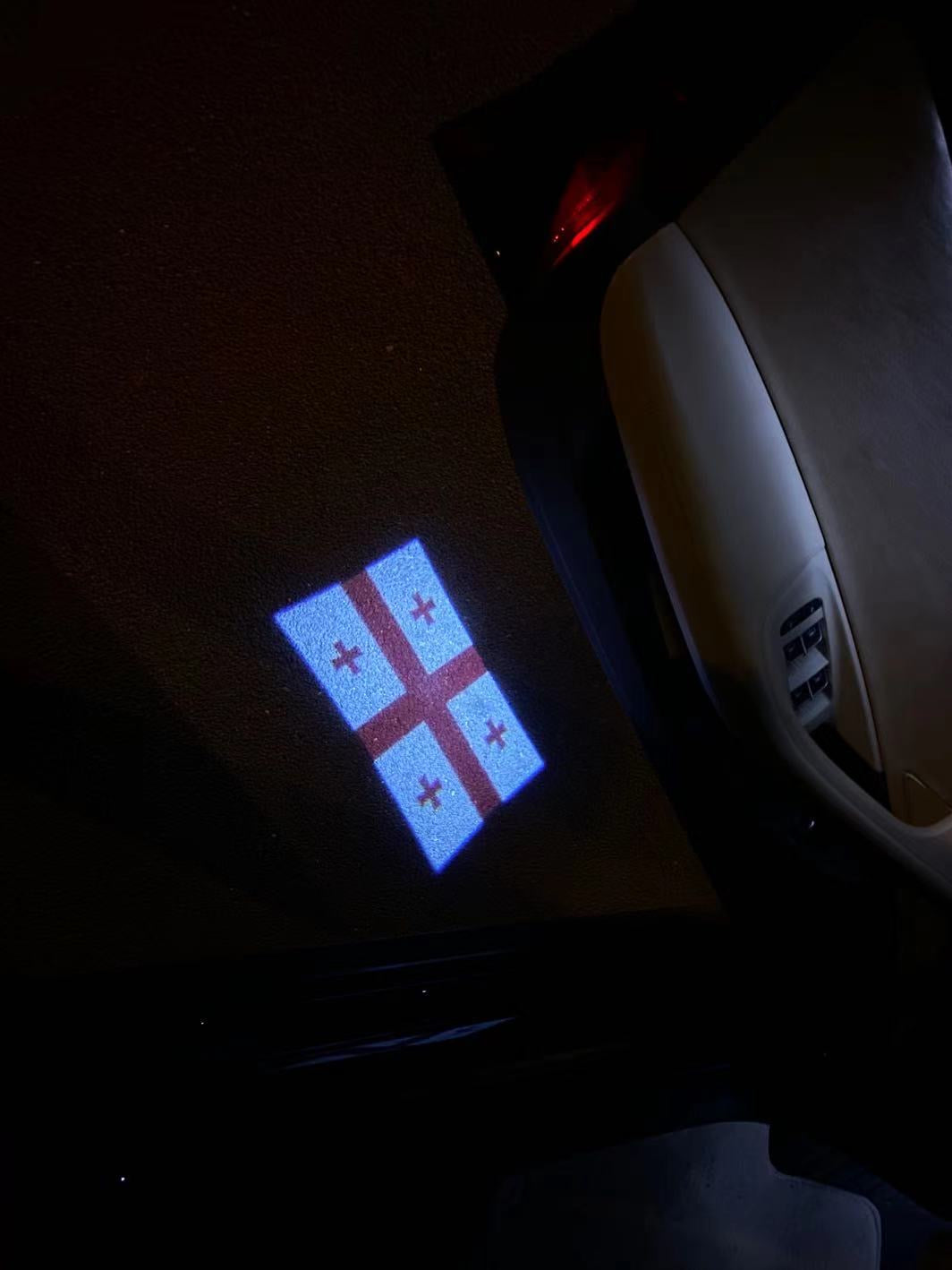 Georgia საქართველო National Flag logo (quantity 1 = 1 sets / 2 logo film / Can replace of lights other logos )