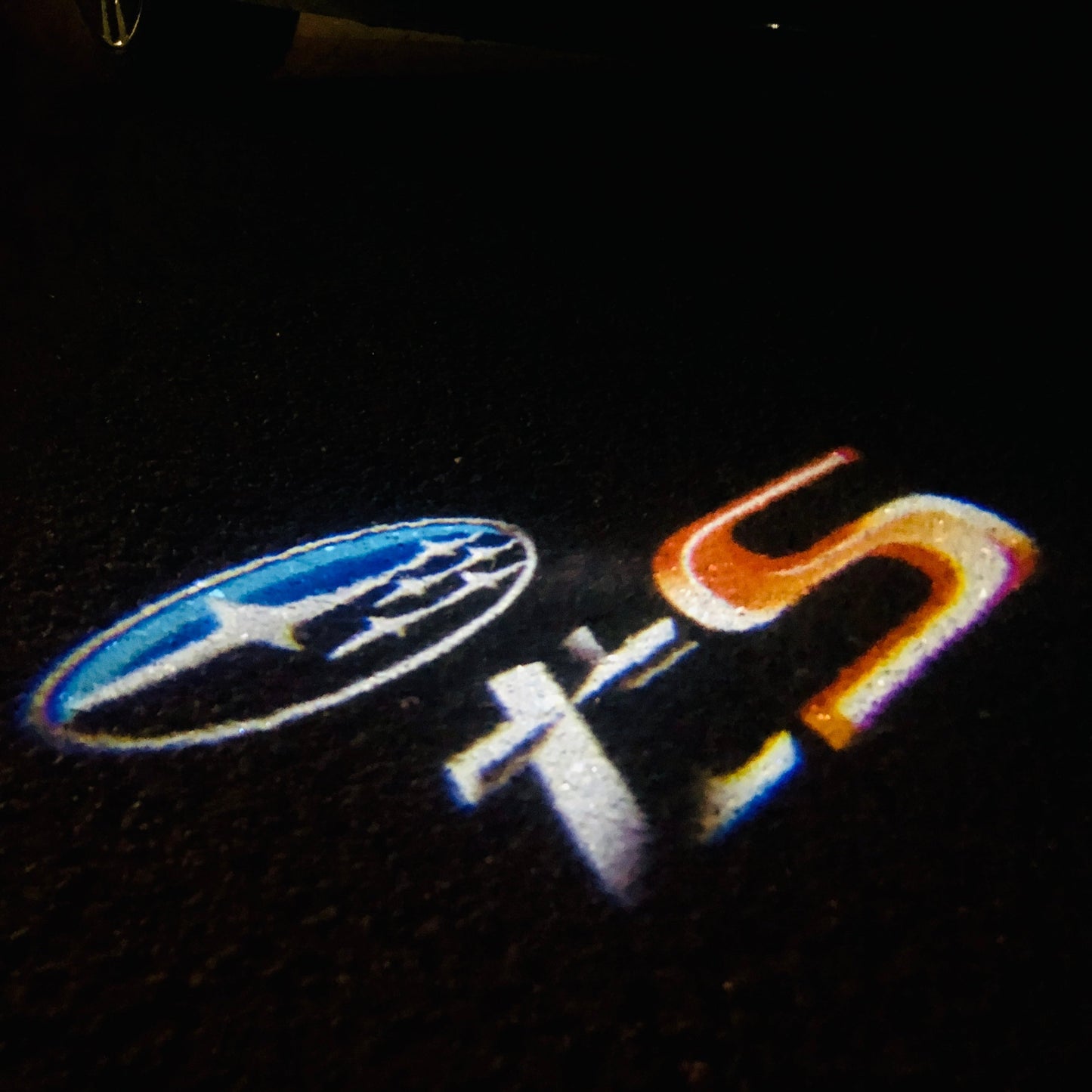 SUBARU TS LOGO PROJECROTR LIGHTS Nr.03 (quantity 1 = 1 sets/2 door lights)