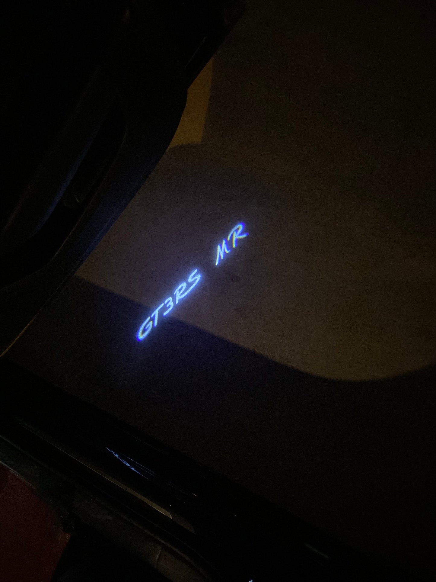 PORSCHE GT LOGO PROJECTOT LIGHTS Nr.8097 (quantity 1 = 2 Logo Film / 2 door lights)