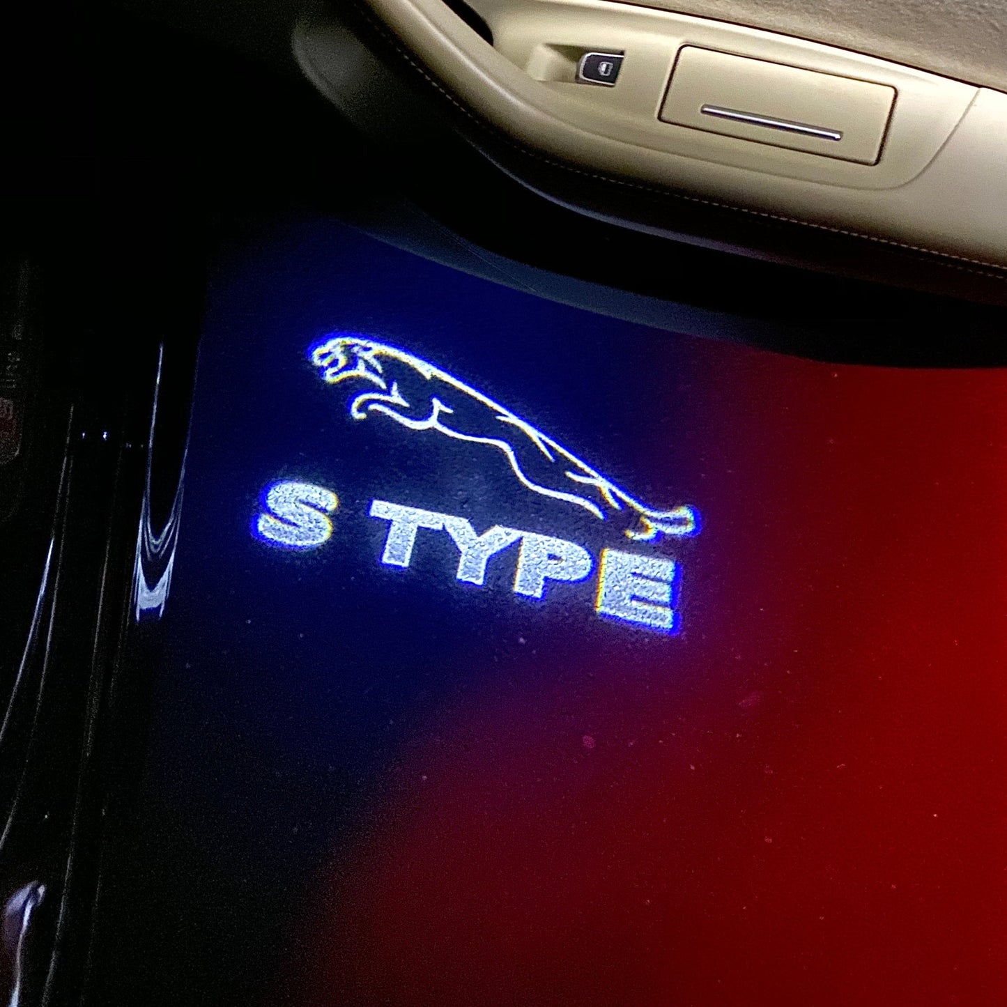 JAGUAR S TYPE LOGO PROJECROTR LIGHTS Nr.134 (quantity 1 = 1 sets/2 door lights)
