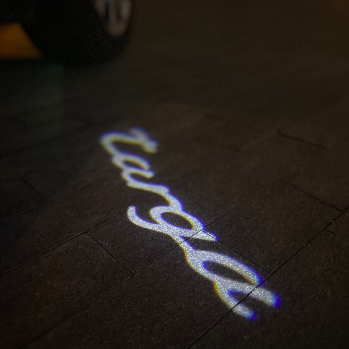 PORSCHE TARGA LOGO PROJECTOT LIGHTS Nr.68 (quantity 1 = 2 Logo Film / 2 door lights)