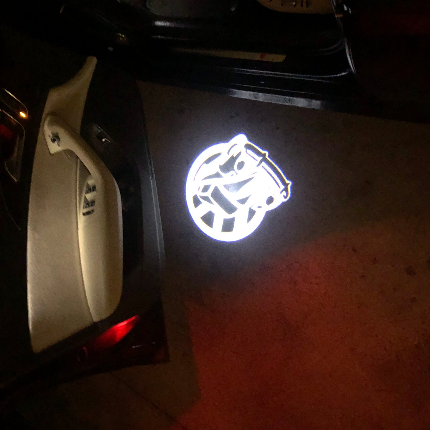 Volkswagen Door lights Original Logo Nr. 12 (quantity 1 = 2 Logo Films /2 door lights)