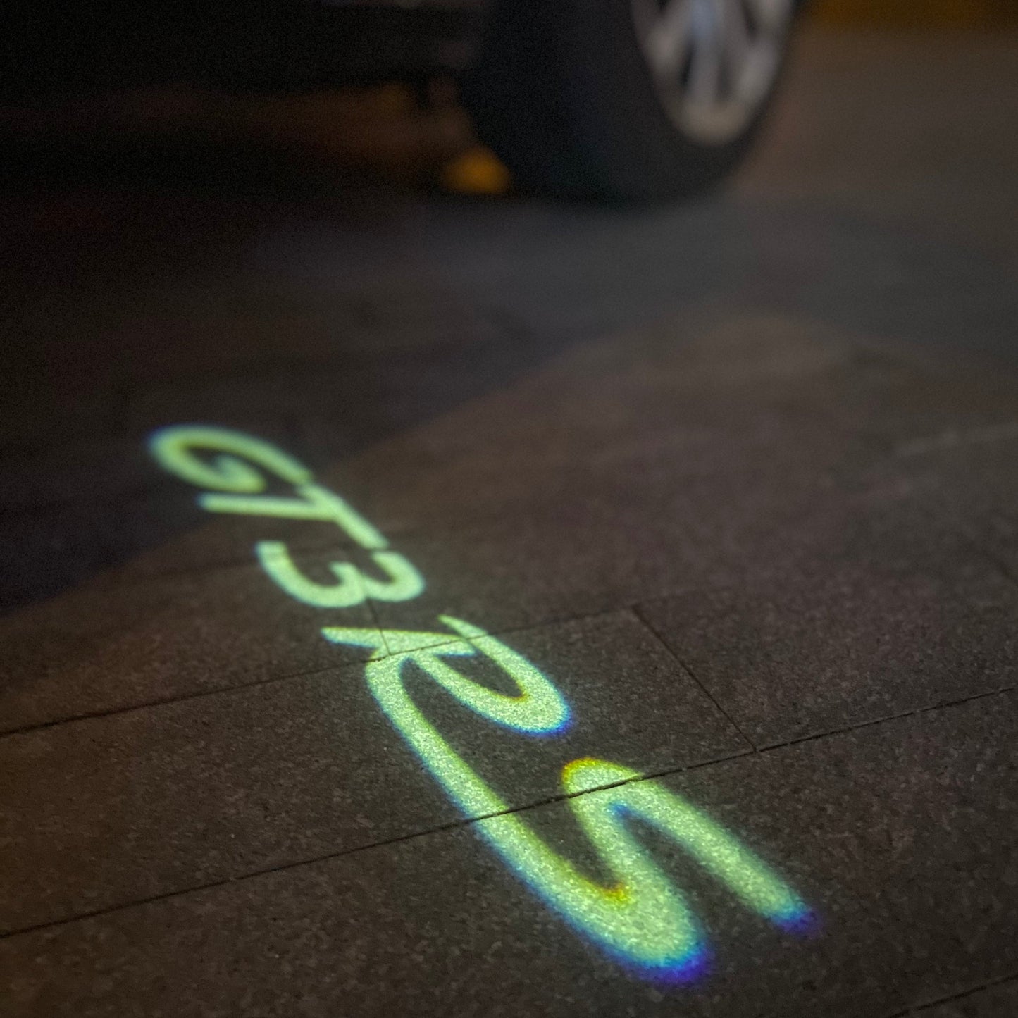 PORSCHE GT LOGO PROJECTOT LIGHTS Nr.8101 (quantity 1 = 2 Logo Film / 2 door lights)