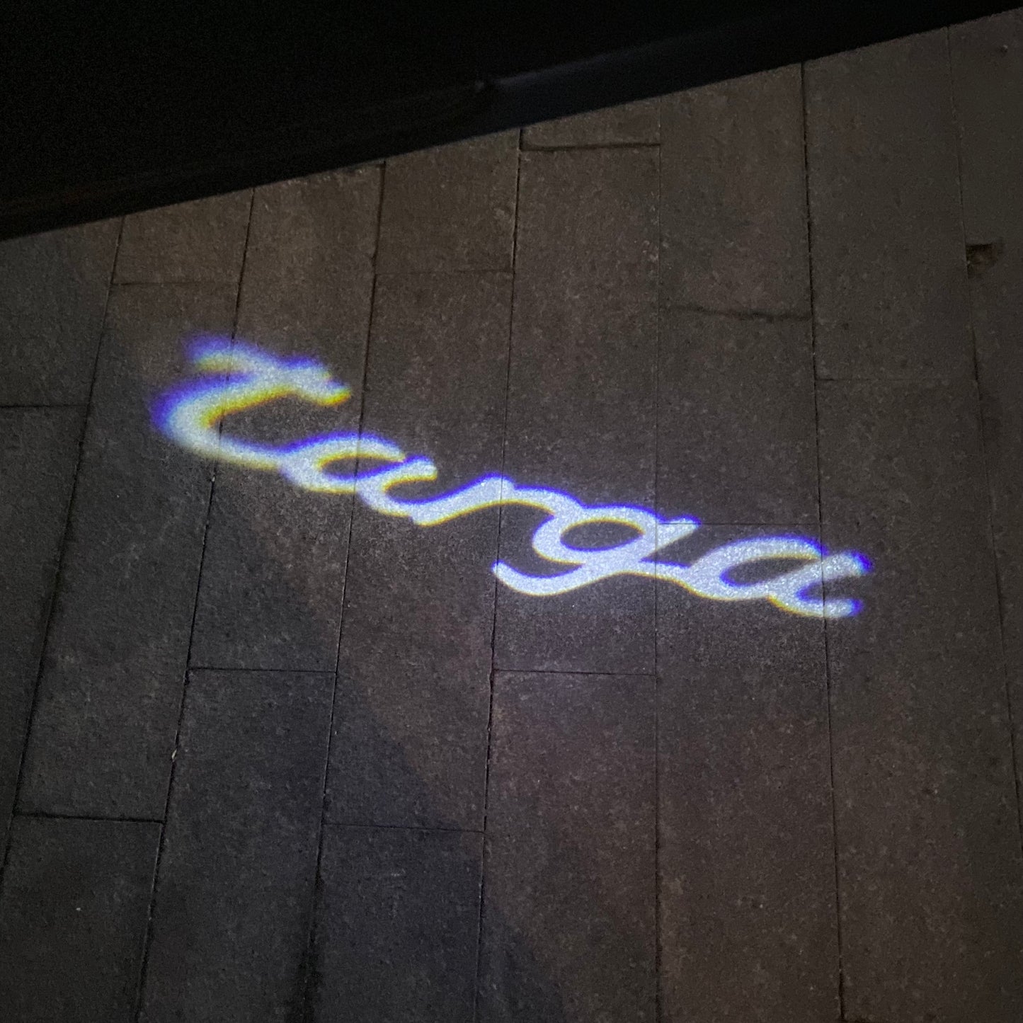 PORSCHE TARGA LOGO PROJECTOT LIGHTS Nr.68 (quantity 1 = 2 Logo Film / 2 door lights)