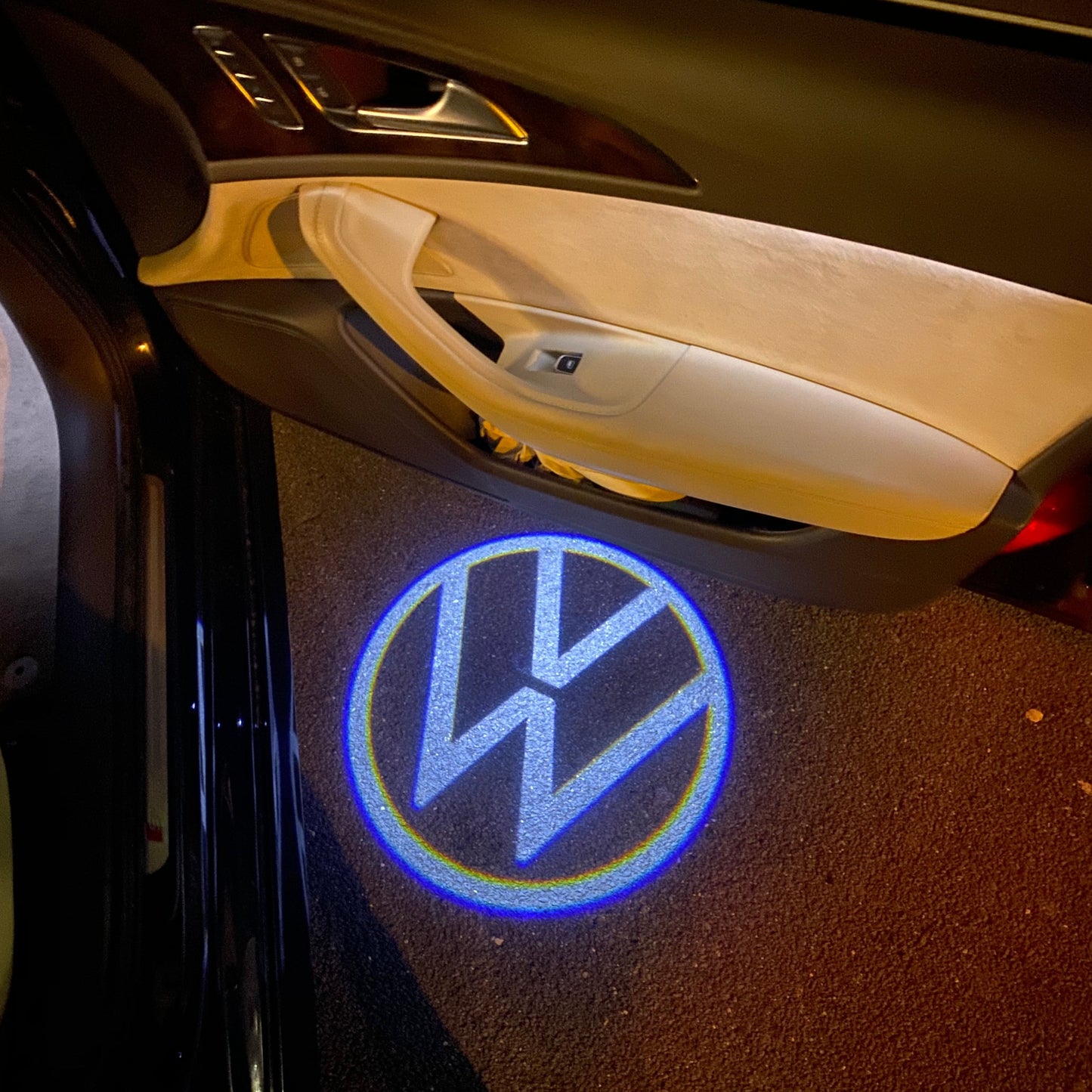 Volkswagen Door lights Original Logo Nr. 162 ( quantity 1 = 2 logo film / 2 door lights)