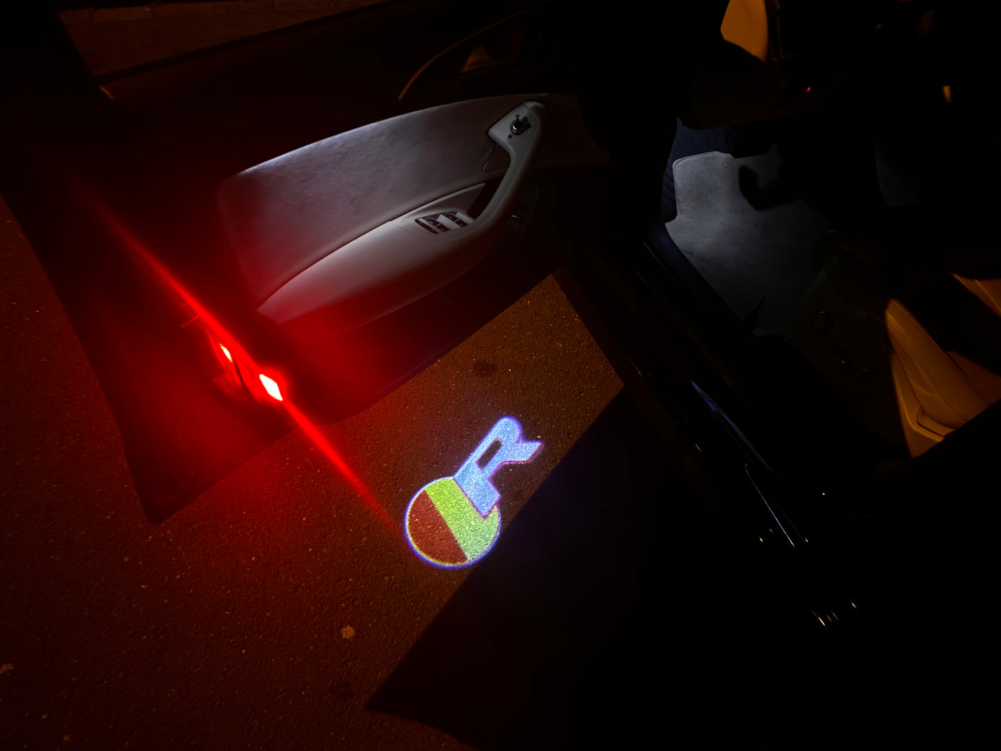 JAGUAR R LOGO PROJECROTR LIGHTS Nr.63 (quantity 1 = 1 sets/2 door lights)