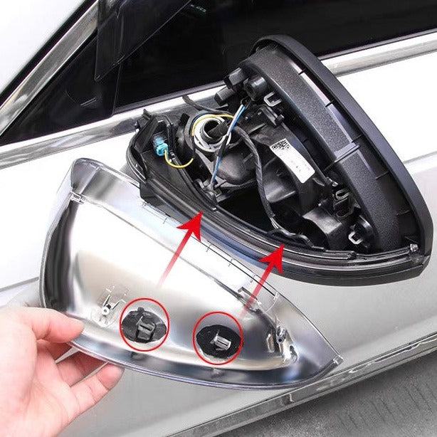 AUDI A4 / S4 / RS4 / ALLROAD Full Chrome Matt Door Wing Mirror Cover Cap Shell Housing