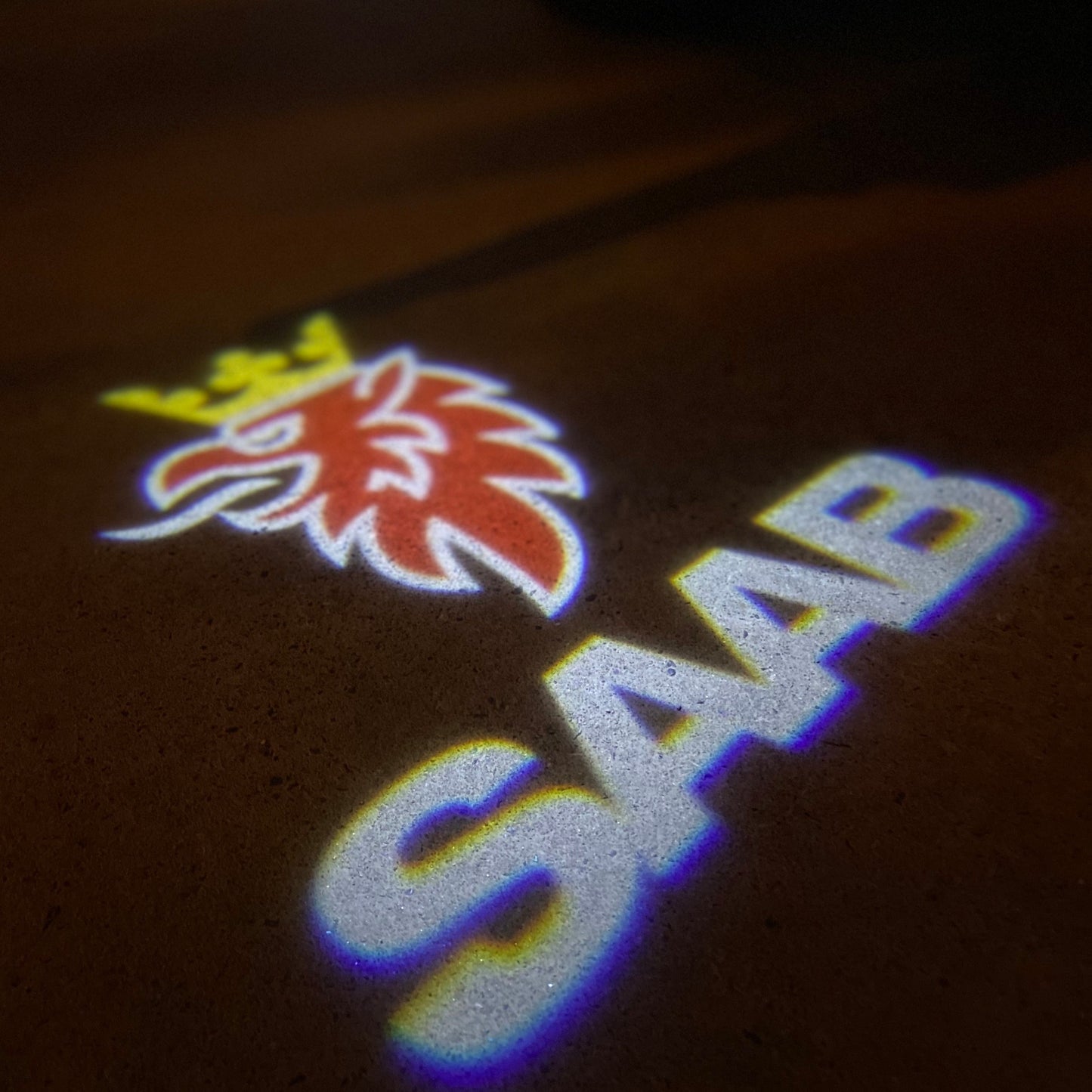 SAAB Original LOGO PROJECROTR LIGHTS Nr.2509 (quantity 1 = 1 sets/2 door lights)