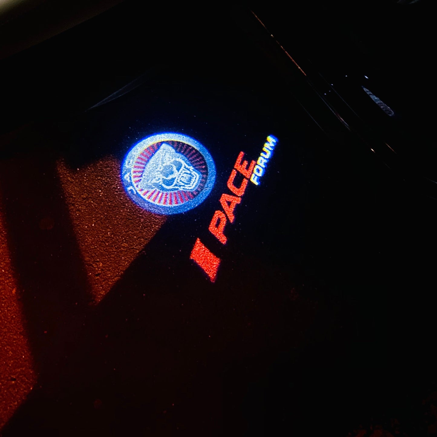 JAGUAR I PACE LOGO PROJECROTR LIGHTS Nr.122 (quantity 1 = 1 sets/2 door lights)