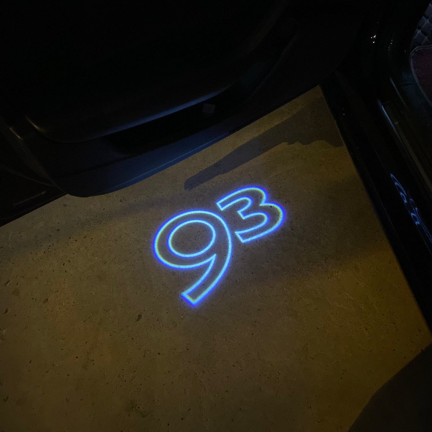 SAAB 93 LOGO PROJECROTR LIGHTS Nr.2510 (quantity 1 = 1 sets/2 door lights)
