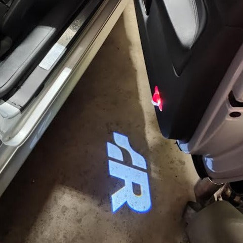 Volkswagen Door lights R Logo Nr. 156 ( quantity 1 = 2 logo film / 2 door lights)