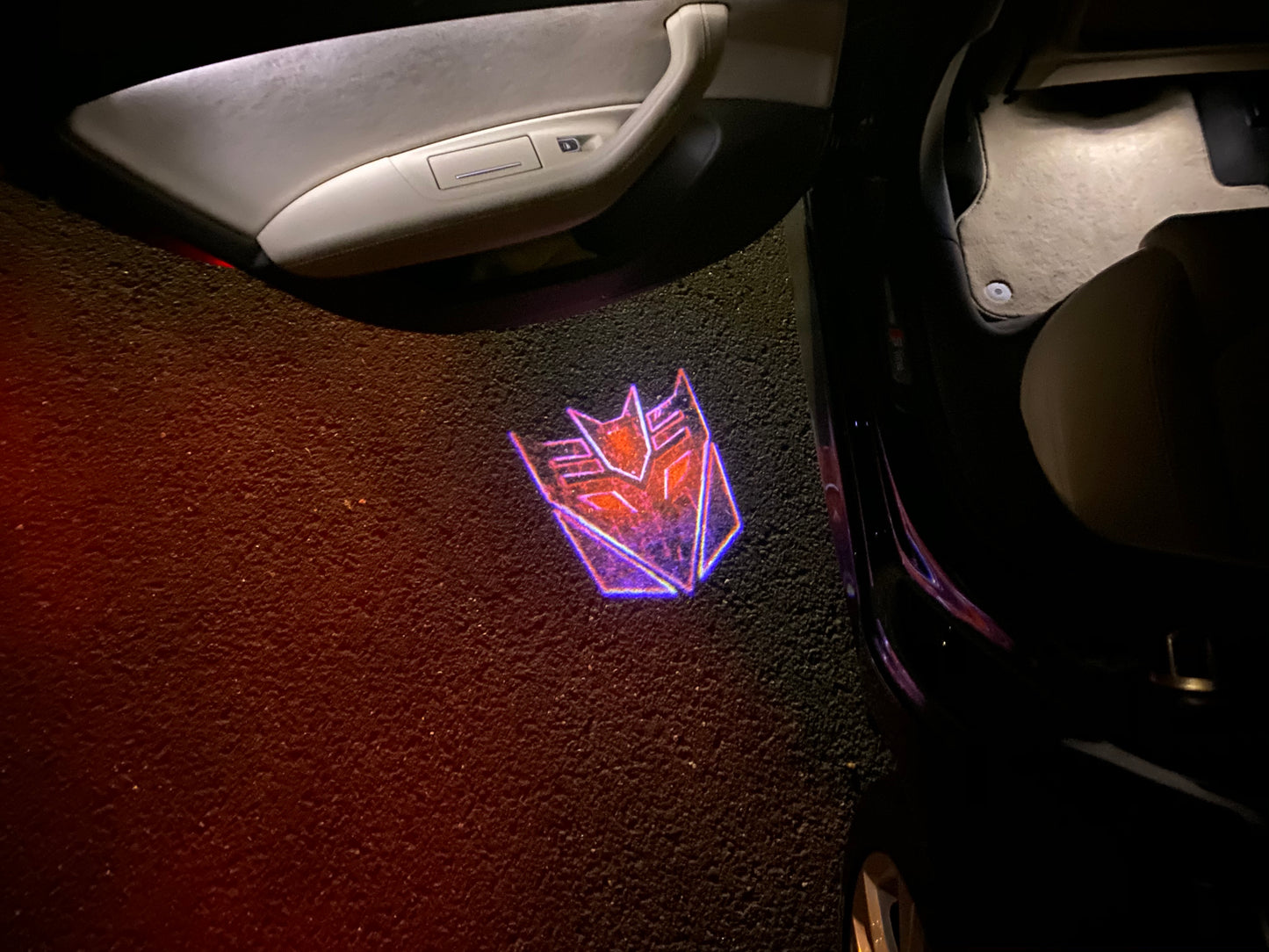 Transformers Logo door lights Nr.263 (quantity 1 = 2 Logo Films /2 door lights)Movie Series Logo