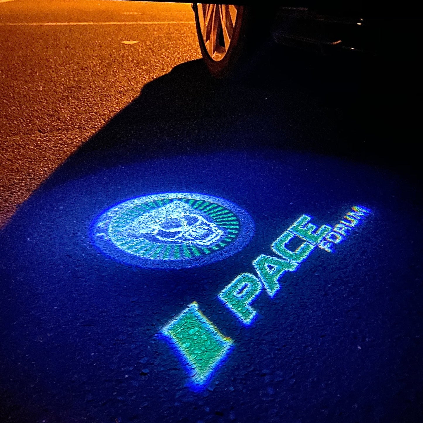 JAGUAR I PACE LOGO PROJECROTR LIGHTS Nr.123 (quantity 1 = 1 sets/2 door lights)