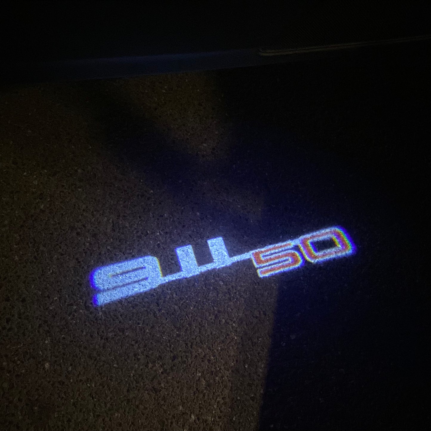 PORSCHE 911 LOGO PROJECTOT LIGHTS Nr.46 (quantity 1 = 2 Logo Film / 2 door lights)