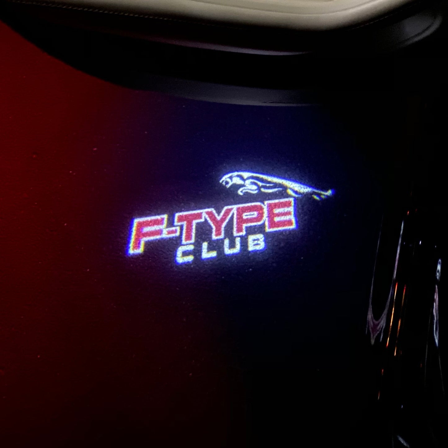 JAGUAR F TYPE LOGO PROJECROTR LIGHTS Nr.137 (quantity 1 = 1 sets/2 door lights