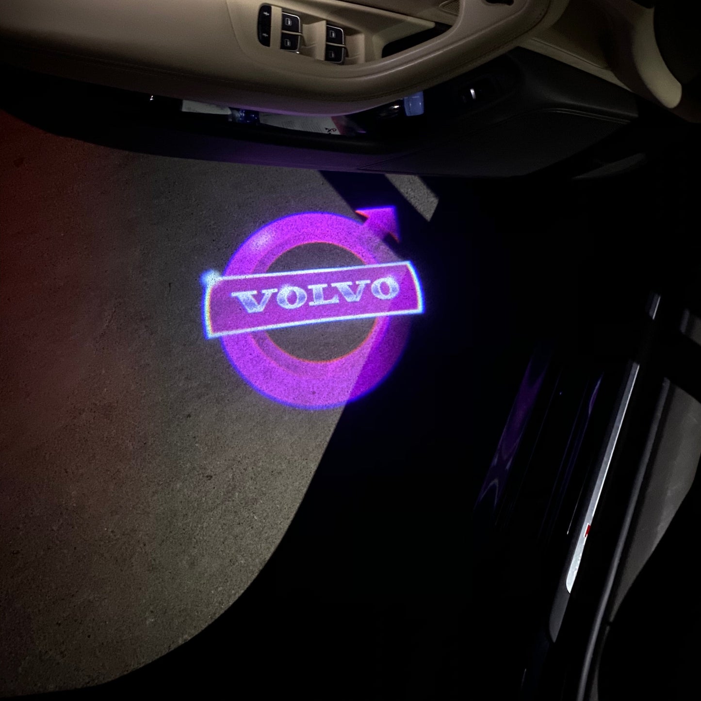 Volvo Original LOGO PROJECROTR LIGHTS Nr.76 (quantity 1 = 2 Logo Film / 2 door lights)