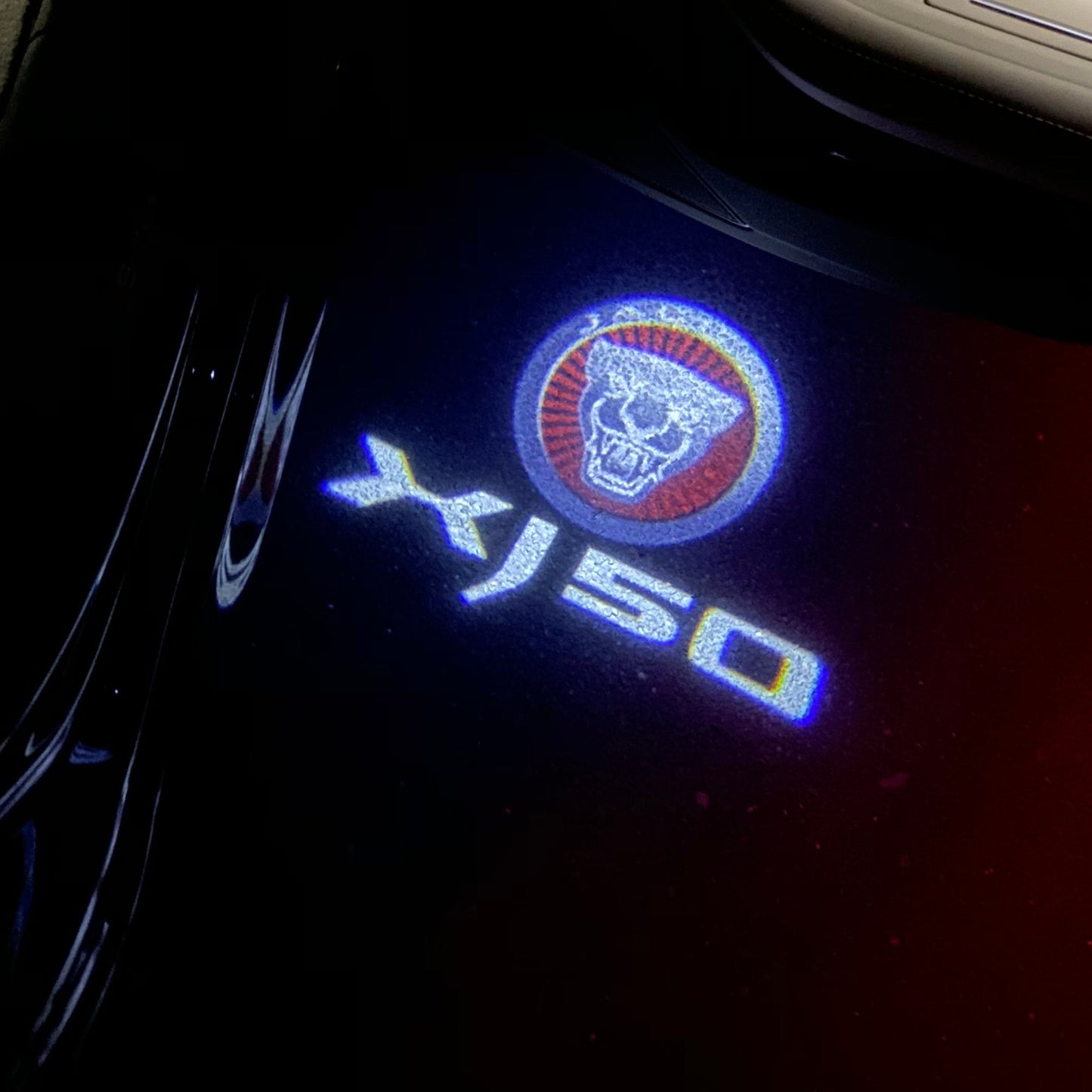JAGUAR XJ 50 LOGO PROJECROTR LIGHTS Nr.103 (quantity 1 = 1 sets/2 door lights)