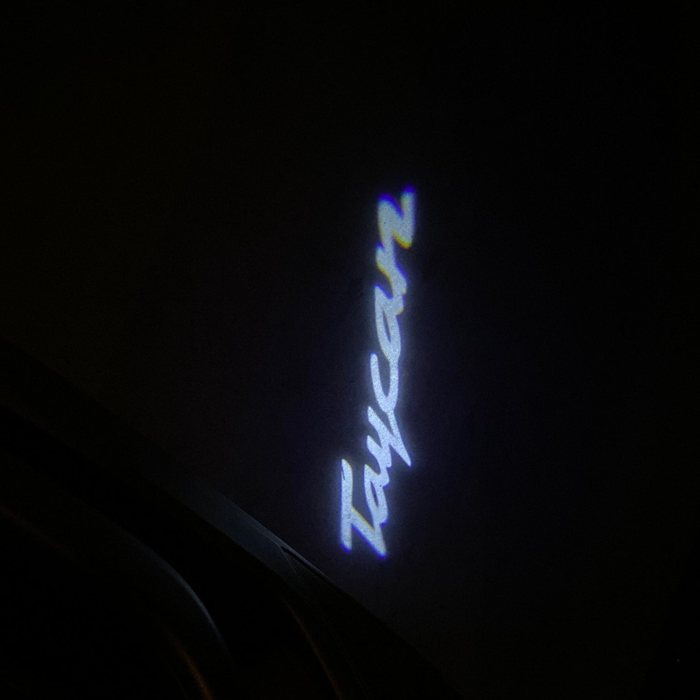 PORSCHE TAYCAN LOGO PROJECTOT LIGHTS Nr.52 (quantity 1 = 2 Logo Film / 2 door lights)