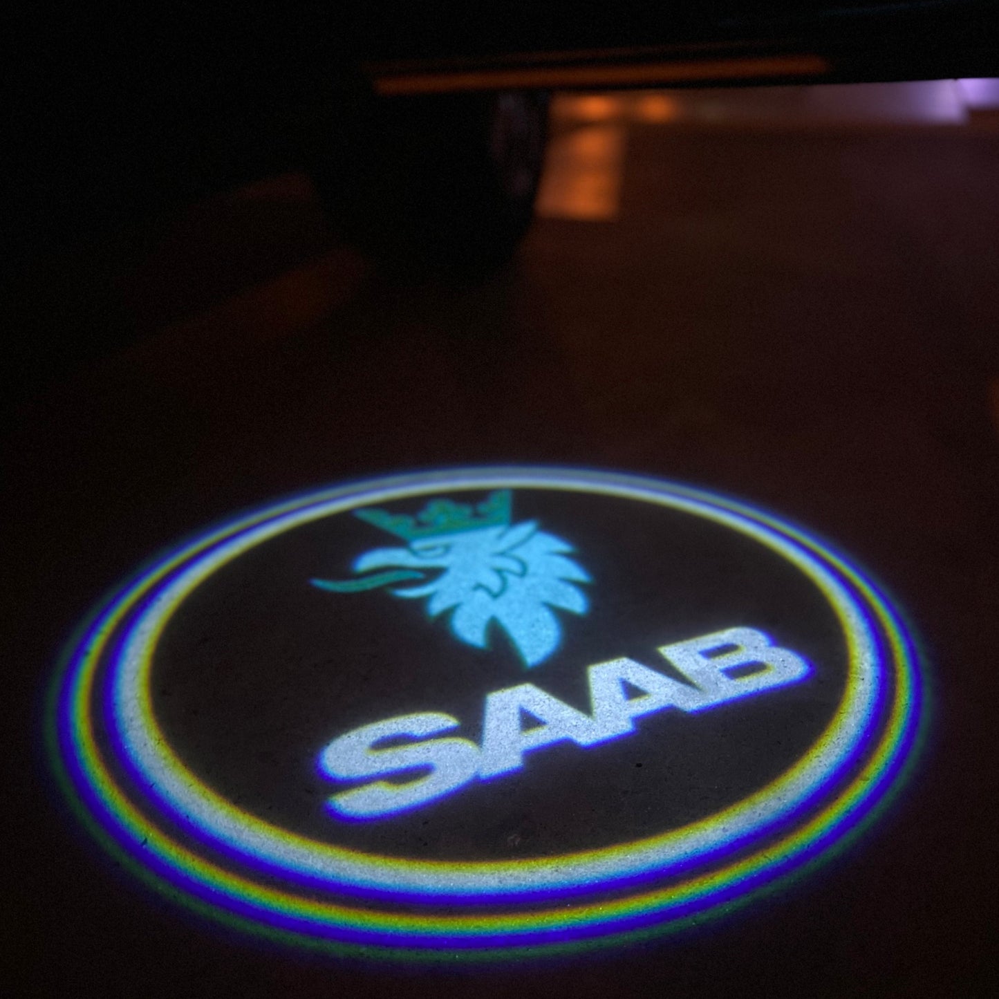 SAAB Original LOGO PROJECROTR LIGHTS Nr.25123 (quantity 1 = 1 sets/2 door lights)