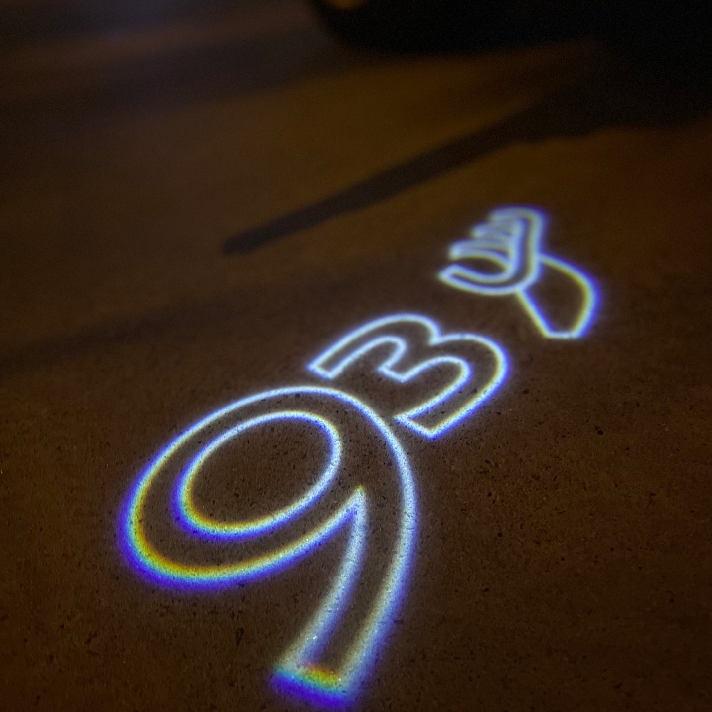 SAAB 93 LOGO PROJECROTR LIGHTS Nr.2516 (quantity 1 = 1 sets/2 door lights)