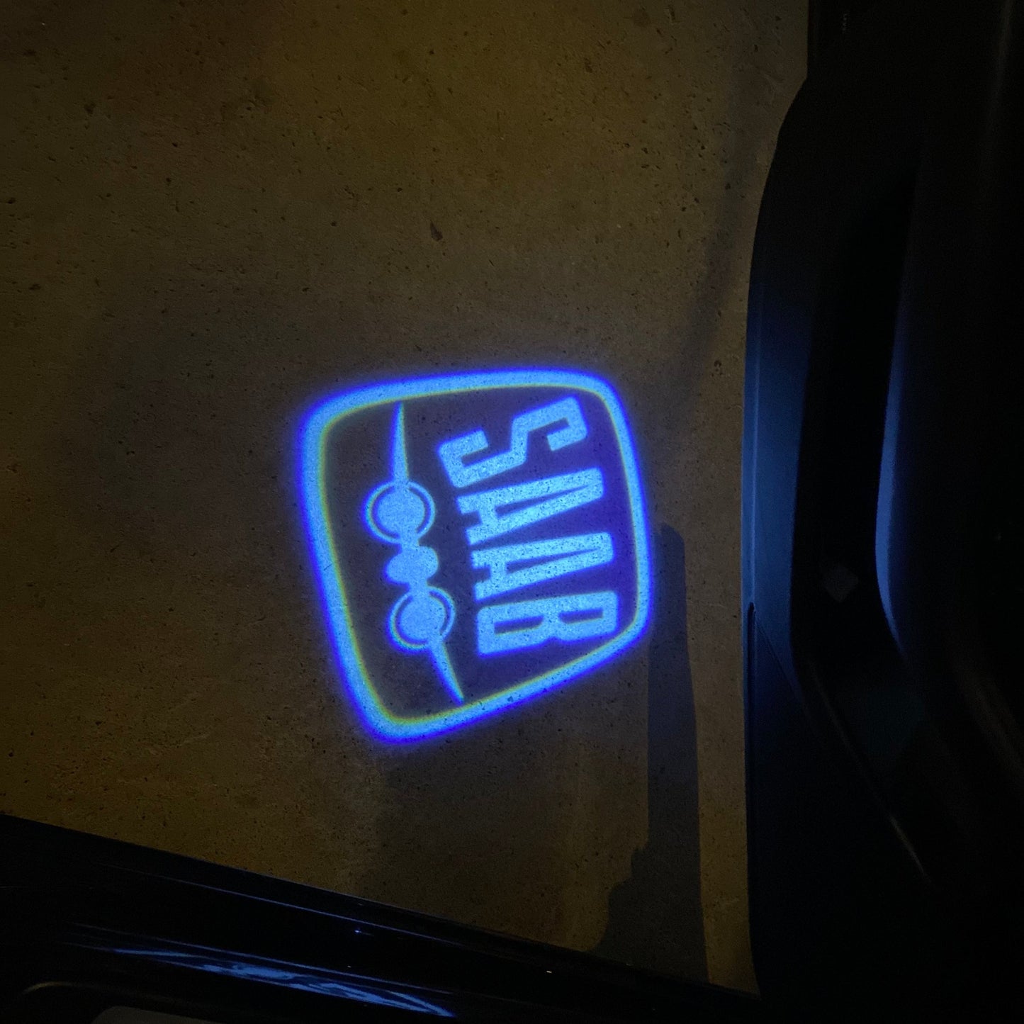SAAB Original LOGO PROJECROTR LIGHTS Nr.2514 (quantity 1 = 1 sets/2 door lights)