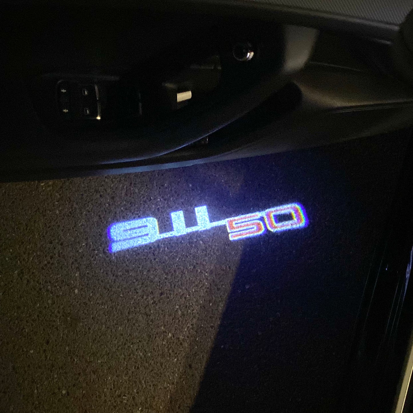 PORSCHE 911 LOGO PROJECTOT LIGHTS Nr.46 (quantity 1 = 2 Logo Film / 2 door lights)