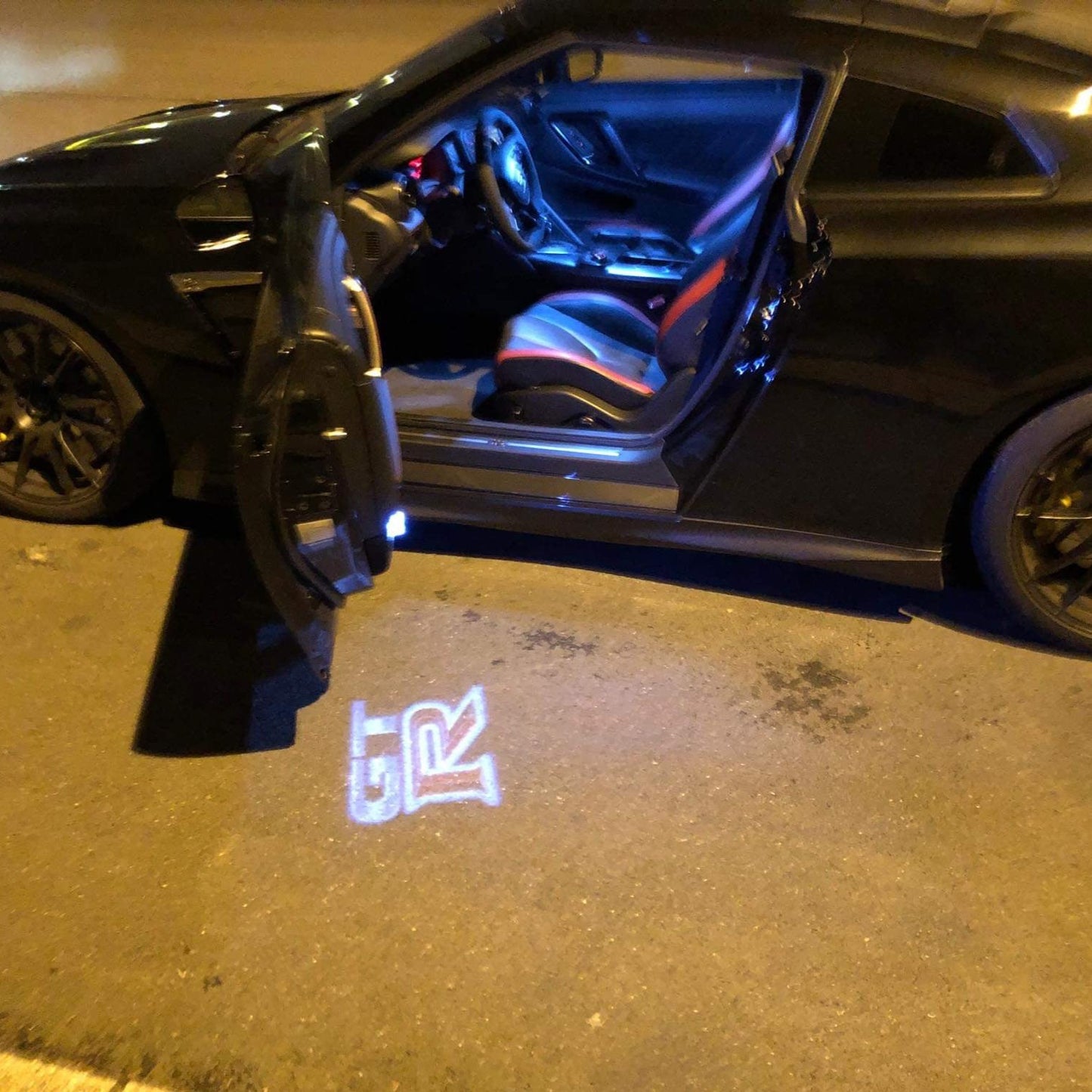 GTR R35 PROJECTOT LIGHTS Nr.01 (quantity 1 = 2 Logo Films /2 door lights)