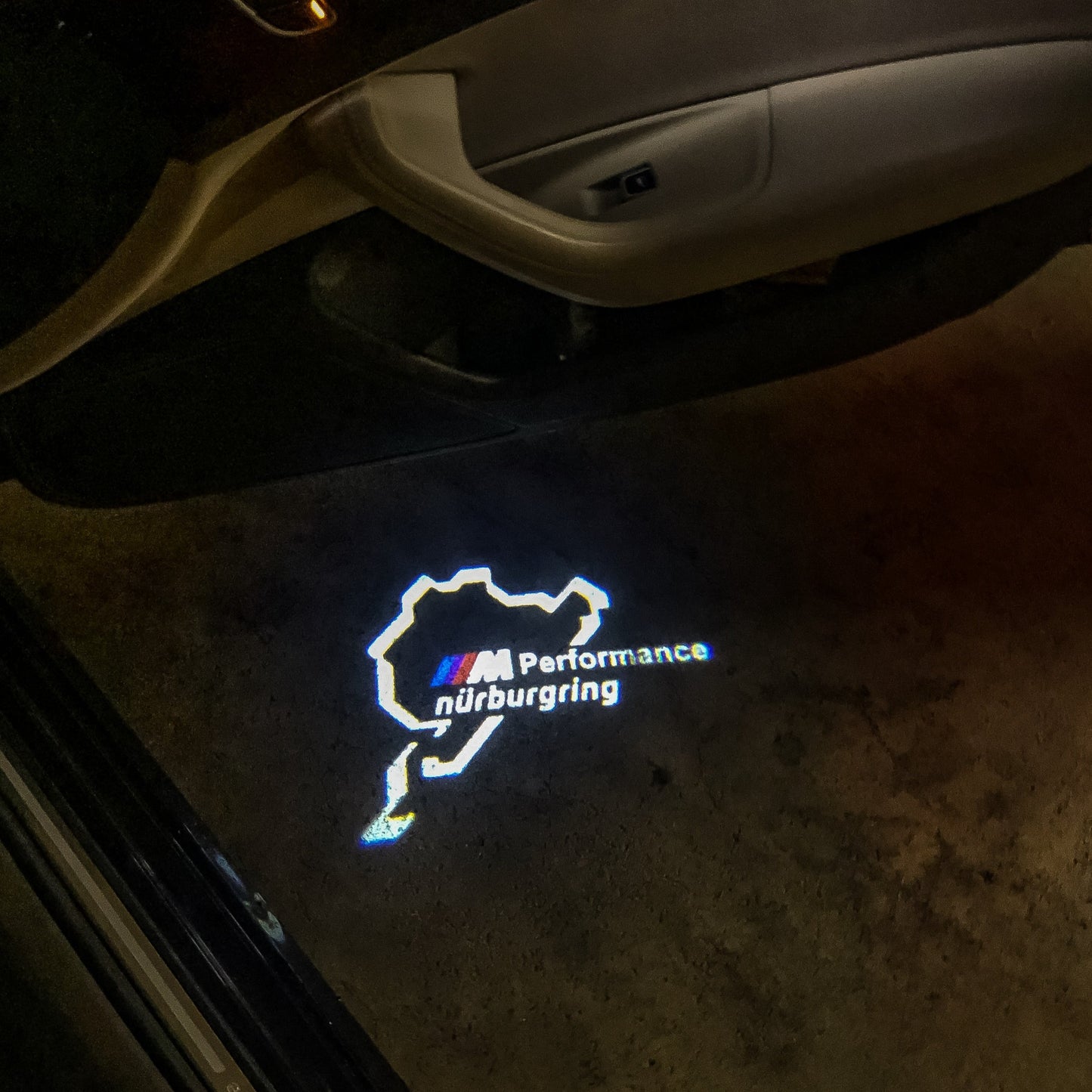 BMW NÜRBURGRING LOGO PROJECTOT LIGHTS Nr.09 (quantity 1 = 1 sets/2 door lights)
