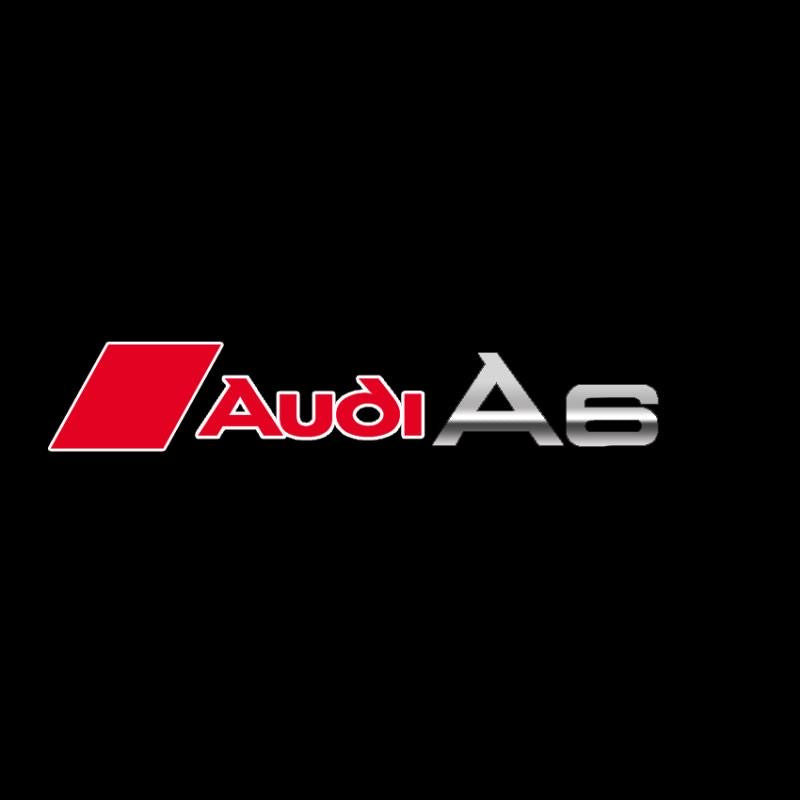 AUDI A6 LOGO PROJECTOT LIGHTS Nr.40 (quantity 1 = 2 Logo Films /2 door lights)