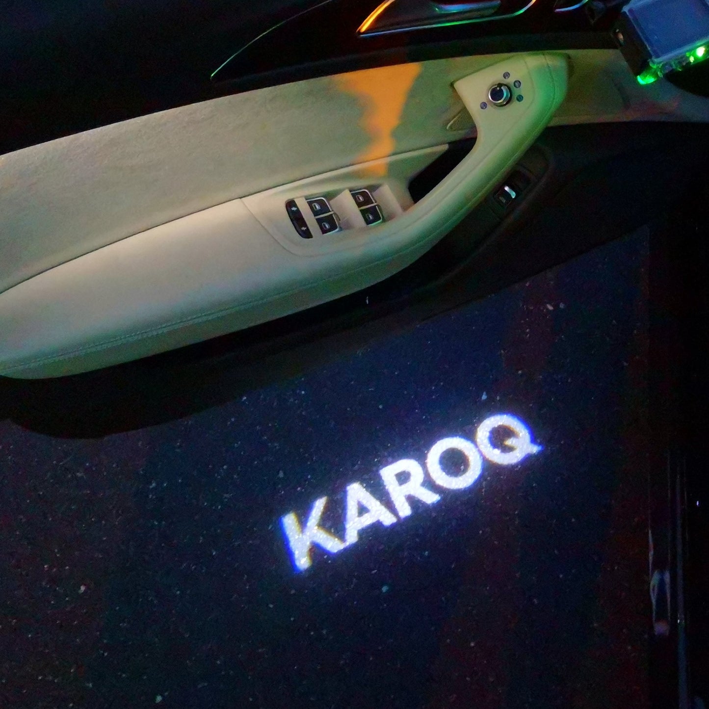 SKODA KAROQ LOGO LIGHTS Nr.84(quantity 1 = 2 Logo Film / 2 door lights)