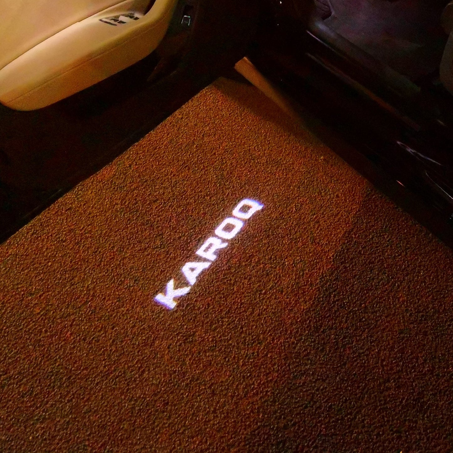 SKODA KAROQ LOGO LIGHTS Nr.115 (quantity 1 = 2 Logo Film / 2 door lights)
